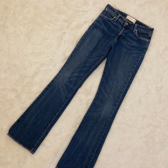 Paper Denim Distressed Bootcut Mid Rise Jeans 27 - Picture 1 of 6
